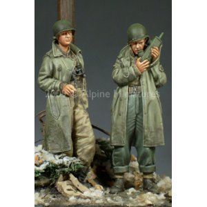 Photo: Alpine Miniatures[AM35095]WW2 US Army Officer Set (2 Figures)