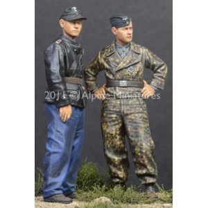 Photo: Alpine Miniatures[AM35122]Tiger Aces in Normandy (2 Figures)