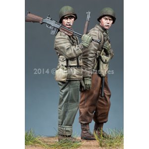 Photo: Alpine Miniatures[AM35171]WW2 US Infantry Set (2 Figures)