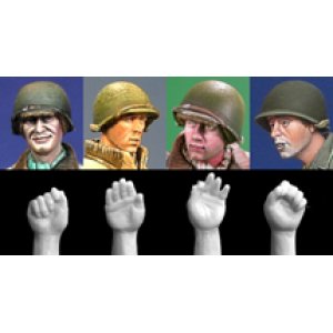 Photo: Alpine Miniatures[H004]US Helmet Heads & Hands