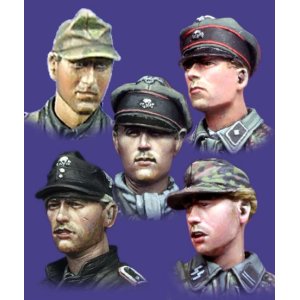 Photo: Alpine Miniatures[H006]WSS Panzer Crew Heads Set #2