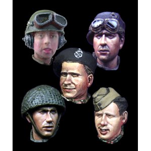 Photo: Alpine Miniatures[H016]WW2 British Heads Set #2