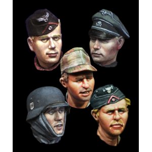 Photo: Alpine Miniatures[H017]WW2 German Heads Set #1