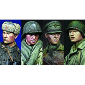 Photo: Alpine Miniatures[H6005]WW2 Allied Heads Set #1