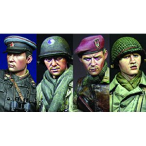 Photo: Alpine Miniatures[H6006]WW2 Allied Heads Set #2