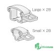 Photo2: MJ Miniatures[MJEZ35037]1/35  WW2 German Type 1,2 Clamps set late type (easy remove)