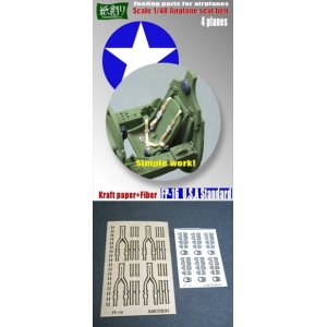 Photo: [Kamizukuri] [FP-16] 1/48 U.S Aircraft Standard Seat Belt  (for 4 Planes)