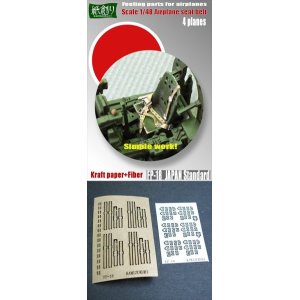 Photo: [Kamizukuri] [FP-18] 1/48 Japanese Aircraft Standard Seat Belt  (for 4 Planes)