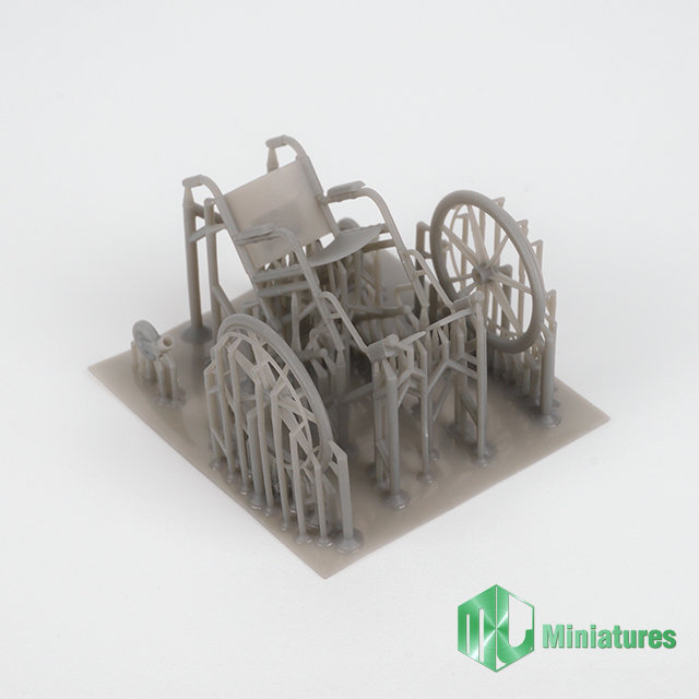 Photo4: MJ Miniatures[MJEZ35021]1/35 Wheel Chair(1set)