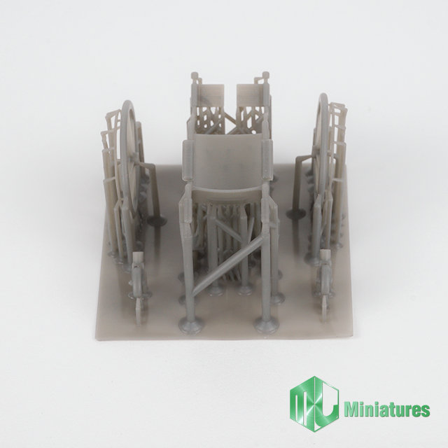 Photo5: MJ Miniatures[MJEZ35021]1/35 Wheel Chair(1set)